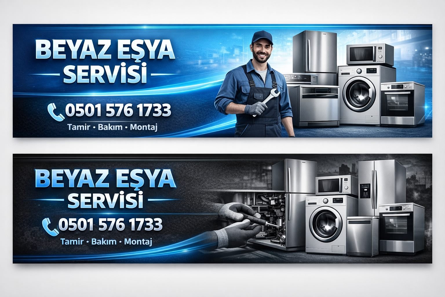 Beyaz eşya tamir bakım montaj servis banner